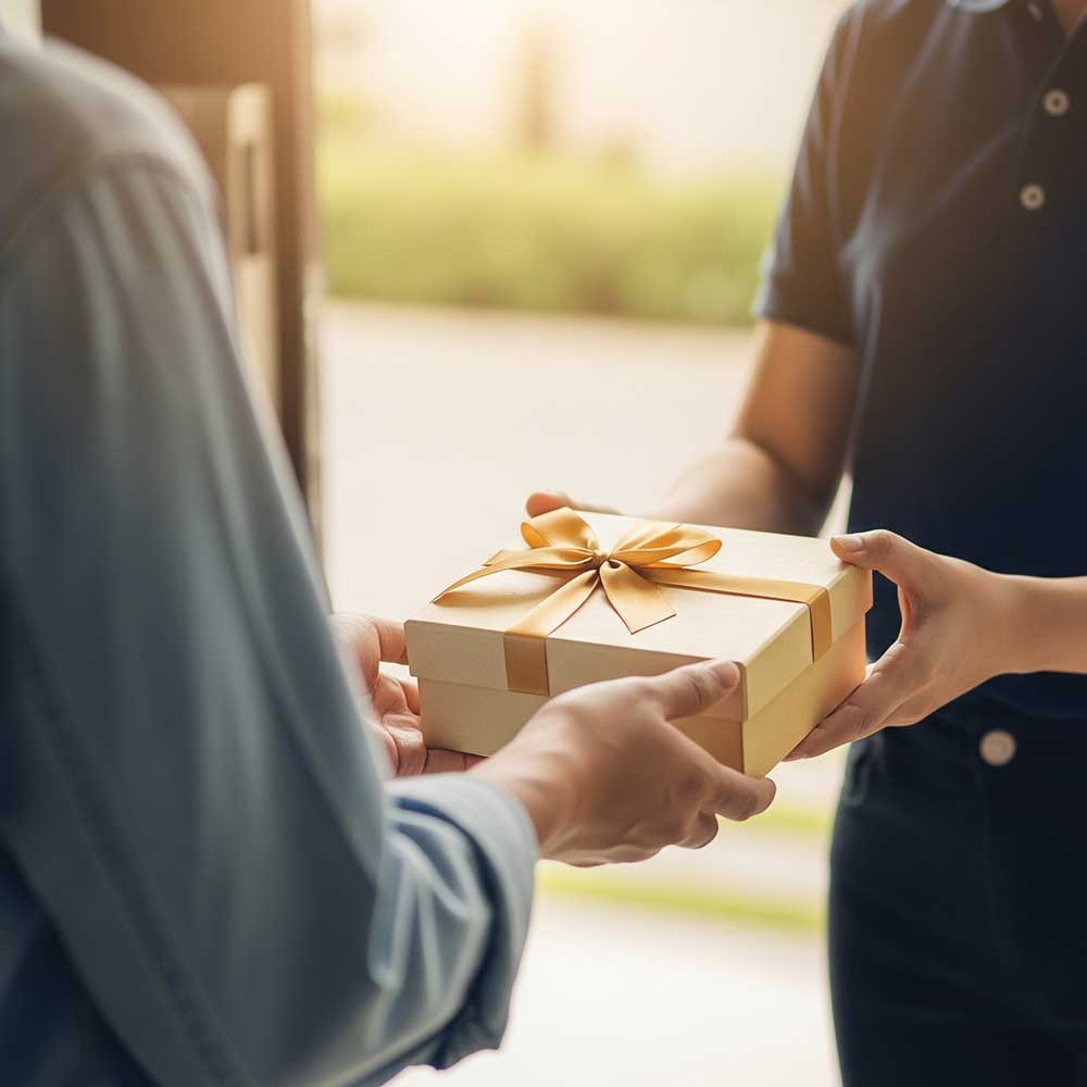 تحویل بسته طلا زبرا گلد توسط پیک ویژه